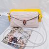 Bolso de sobre con patrón de cocodrilo transfronterizo Bolso de hombro cruzado Pu Bolso de mano de nicho de alta gama Bolso de mujer elegante con perlas