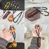Joyería Estilo Antiguo Madera Ala de Pollo Cuentas Adorno de Mano Cadena de Muñeca Accesorios para Manualidades Llavero Colgante para Coche