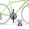 Carro de estrada furo quadrado prato de dente de pedivela bicicleta dobrável placa de alumínio placa de aço 39t50T plato único e duplo modificado 165mm.