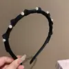 Pinza para el pelo de perlas estilo Chanel, diadema anudado coreano para lavarse la cara, nuevo diseño de moda, accesorio para el pelo simple y versátil para mujeres