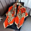 Nueva bufanda de gasa exterior con estampado animal para primavera y verano, que combina con todo, fina, cálida y explosiva.