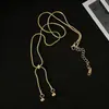 Collar Minimalista Estilo Ins Hueso de Serpiente No Descolorante para Mujer, Cadena de Suéter Única de Borla Nicho