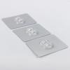 Estante de doble gancho adhesivo sin perforaciones y sin costuras de acero inoxidable para colgar en la pared cenicero estante de baño para cocina