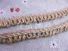 Encaje de espiga de cuerda de cáñamo 1.1cm borde de ciempiés de cáñamo accesorios para ropa