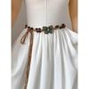 Estilo Étnico Boêmio Corda de Cintura Trançada Borboleta com Acessórios Corrente de Cintura Decoração Cinto Cinto Vestido Cintura Apertada