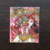 Venta al por mayor del fabricante Estilo Xizang Thangka Dorado de Colores Zakhilaam Vida Pasada y Presente Tara Verde Lienzo Thangka Reemplazable