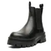 Botines Chelsea para Hombre Estilo Nuevo Juego de Pie Hombres Suela Gruesa Botas de Humo Moda Estilo Coreano Botas Martin 28291-J
