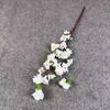 Venta al por mayor de fábrica de pequeñas flores de durazno individuales, tela de seda decorativa, flores falsas, árbol de flor de durazno artificial, decoración de jardín