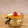 Hongda latón macizo doble dragón cornucopia porche de oficina cornucopia regalo adornos de bronce