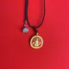Novo Azul Queimado Oito Santos Padroeiros DIY Colar Chaveiro Pingente Estilo Chinês Pingente de Santo Padroeiro Novo Estilo Chinês Areia