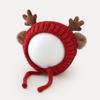 Gorro de bebé de otoño e invierno coreano, súper lindo, lindo cervatillo, para bebés, niños y niñas, gorro de punto de lana cálido para niños.