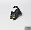 Brinquedo de Gato Fofo de Olhos Grandes em Estoque Impresso em 3D Artesanato de Mesa Decoração de Estatueta