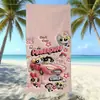Toalla de Playa de Microfibra de Las Chicas Superpoderosas Secado Rápido y Absorbente de Agua Toalla de Baño para Nadar Infantil Portátil para Viajes Tamaño Grande