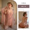 Xinyiying sexy outono e inverno alça pijamas mulheres profundo V vestido de noite terno homewear costura bolinhas renda tentação