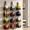 Bolsa de almacenamiento de pelotas para colgar en la pared para uso doméstico, bolsa de almacenamiento de baloncesto engrosada, estante de almacenamiento de fútbol multicapa detrás de la puerta, para muñecas y juguetes