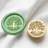 Carimbo de Selo de Cera Vintage Diretamente da Fábrica, Carimbo de Selo de Cera Árvore da Vida, Cabeça de Carimbo de Cobre com Tema de Planta da Floresta para Diário e Selagem de Convites
