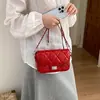 Bolso de moda para mujer 2026, cadena de lujo ligero, muy popular, nuevo bolso cruzado versátil con patrón de diamantes, bolso de un solo hombro