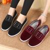 Primavera e Outono Novos Sapatos de Pano de Casal Sapatos de Pano Preto Listrados da Moda Sapatos de Trabalho Ultra Leves e Resistentes ao Desgaste Sapatos de Tecido Elástico Combinados