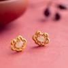 Brincos de Prata Esterlina com Incrustação de Ouro Antigo e Jade Hetian Femininos Cadeado de Longa Vida Design de Nicho Brincos Elegantes de Luxo Leve Brincos