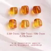 Cuentas de ámbar natural, cuentas sueltas, cuentas individuales para accesorios de pulsera DIY, cuentas de pulsera de ámbar viejo amarillo aceite de pollo semiacabadas