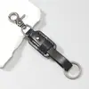 Llavero de Cuero Retro Simple, Disponible en Múltiples Colores, Cordón con Broche de Langosta, Llavero Versátil y Práctico para Coche y Bolso