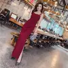 Vestido Casual Elegante de Verão 2026, Moda Fashion e Sexy de Um Ombro Sem Mangas Slim-Fit com Fenda