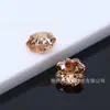 Novo produto do fabricante: Zircônia trevo atacado 6*6-8*8mm zircônia colorida de trevo de quatro folhas, popular no Xiaohongshu, pedras soltas