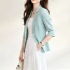 Chaqueta de Traje Corta para Mujer Petite Verano 2026 Primavera Otoño Nuevo Versátil Superior Temperamento Casual Delgado para Mujer