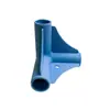 Conectores de Tubería de Acero de Tres y Cuatro Vías Cama de Estudiante Cama de Manualidades Cubierta para Poste de Mosquitero Adecuado para Tubería Redonda de 19 mm Piezas de Plástico