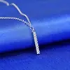 Qiaolanxuan K-Style Moda Collar Dulce de una Palabra de Plata Esterlina S925 Cadena Clavícula Colgante Simple Versátil Accesorios para Mujer