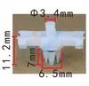 Clip de moldura de vidrio de ventana lateral de techo adecuado para Volkswagen ID3, T-Roc, ID4, Audi Q5, A4, Q3, A7 8K0853585C