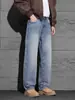 Ropa para Hombre Maple House / 2026 Primavera/Otoño Nuevos Jeans de Pierna Ancha Estilo High Street Americano, Corte Holgado, Adelgazantes, Pantalones Largos Versátiles