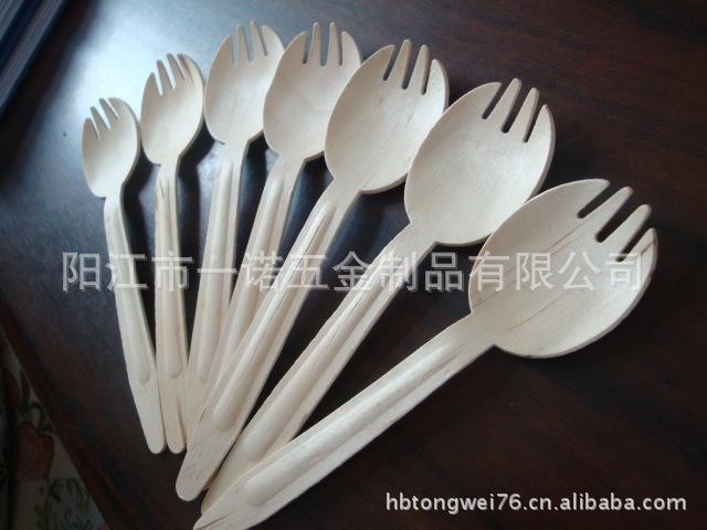 木制桦木沙拉叉勺DSC05473