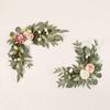 Letrero de Bienvenida para Boda Hongyu Letrero de Agua Letrero de Flores Fila de Flores de Bienvenida Flor de Puerta Flor Artificial Planta Artificial Decoración