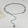 Cadena de cintura de metal estilo Chanel, cadena vintage decorativa para mujer, cadena para falda, vestido, camisa, accesorios, cinturón
