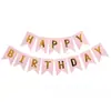 Faixa de Aniversário para Pet Transfronteiriça Bandeirola de Letras Cão Pet Gato Festa Decoração Arranjo Bandeirola de Corda Feliz Aniversário