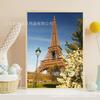 Nova pintura de diamante faça você mesmo Torre de Paris Diamante redondo Diamante cheio de cristal Artesanato Fábrica de atacado transfronteiriça