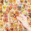 50 Más Vendidos Dibujos Animados Mascota Cachorro Golden Retriever Pegatina Graffiti Decorativa Funda de Teléfono Patineta Casco Laptop