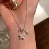 Collar con Colgante de Estrella y Borlas de Alta Gama para Mujer, Nicho, Exquisito, Personalidad Única, Moda Versátil, Cadena para el Cuello, Cadena para la Clavícula