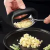 Prensa de Ajo Manual de Acero Inoxidable, Triturador Circular de Ajo, Herramienta para Pasta de Ajo, Mortero de Ajo, Pelador de Cocina para el Hogar