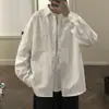Japanese cityboy long-sleeve shirt men's spring American retro workwear jacket Hong Kong style trendy casual top