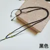 Cordón para Colgante de Cinabrio Tejido a Mano, Cordón para Collar Fino de Cuatro Hilos, Cordón Ajustable para Joyería de Jade