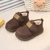 Botas de Nieve para Niños con Forro de Felpa 2025 Cálidos Zapatos de Algodón de Invierno para Niñas Nuevos Zapatos Espesos para Niños Pequeños Botines Cortos para Bebés Niños