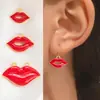 Popular Transfronteiriço Acessórios Lábio Vermelho DIY Brincos Colar Pingente Design de Nicho Vendas Diretas de Fábrica