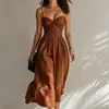 Nueva Ropa de Mujer Otoño 2026: Vestido de Estilo Europeo y Americano Transfronterizo, Elegante y Casual Vestido de Tirantes Pullover con un Toque de Alta Gama