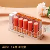 Caja Compartimentada para Brochas de Tiza, Caja de Almacenamiento para Cosméticos, Organizador de Brochas de Maquillaje y Labiales, Almacenamiento Acrílico Transparente para Escritorio