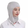 Gorro interior elástico de grado alimenticio, gorro protector transpirable de seda helada, unisex, blanco, adecuado para talleres de fábrica