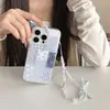 Estilo Coreano Punto Ondulado Empalmado Adecuado para Funda de Teléfono Móvil Iphone16Promax Cadena Colgante Apple 15Pro 14/13 Mujer
