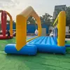 Carrera de obstáculos de boliche inflable comercial para juego familiar, eventos comunitarios divertidos, disponibles descuentos por compra al por mayor