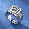 Corea del Sur transfronterizo redondo caliente moda europea y americana hexagonal dominante anillo grande anillo para hombre anillo joyería al por mayor